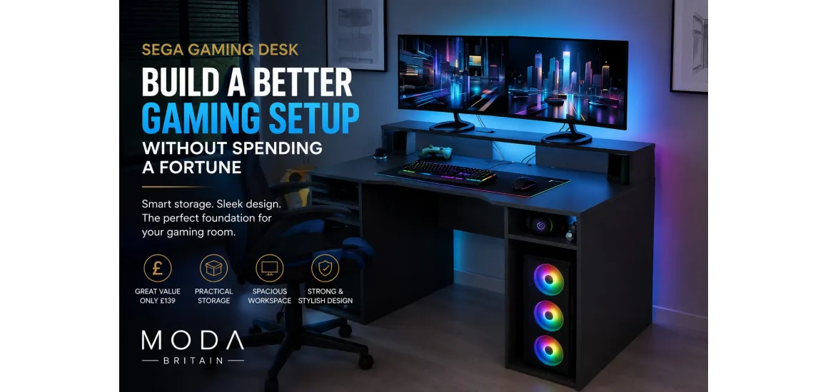 Sega Gaming Desk: Build a Better Setup | MODA Britain